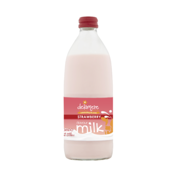 500ML STRAWBERRY MILKSHAKE GLASS