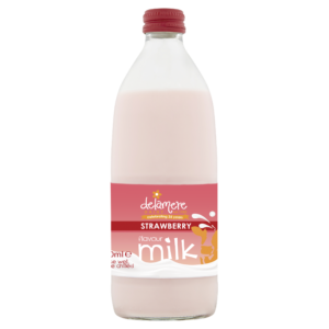 500ML STRAWBERRY MILKSHAKE GLASS
